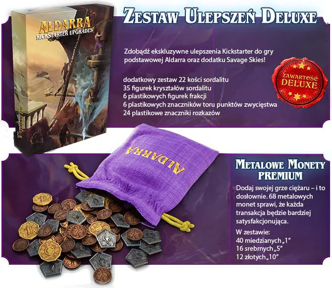 Zestaw ulepszeń deluxe i metalowe monety z Edycji Kolekcjonerskiej