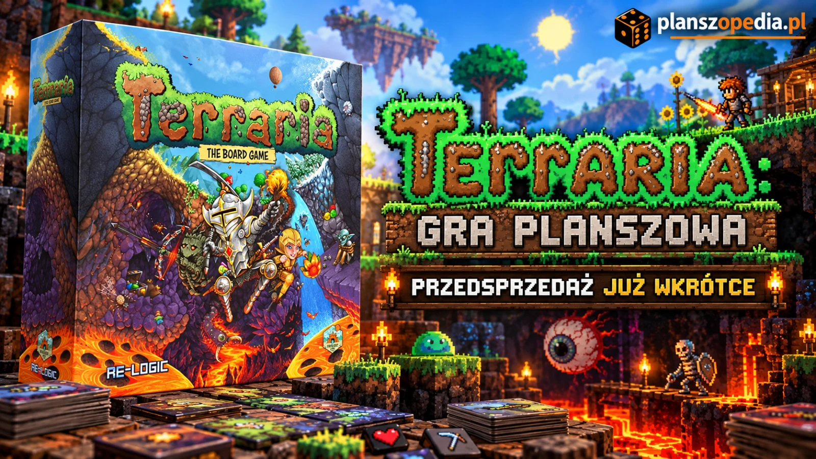 Przedsprzedaż Terraria: Gra Planszowa rusza już niedługo